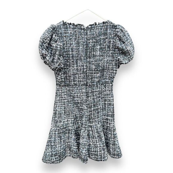 NWT Likely Alessandra Puff Sleeve Tweed Fit & Flare Womens Dress Size 6 - Picture 3 of 7